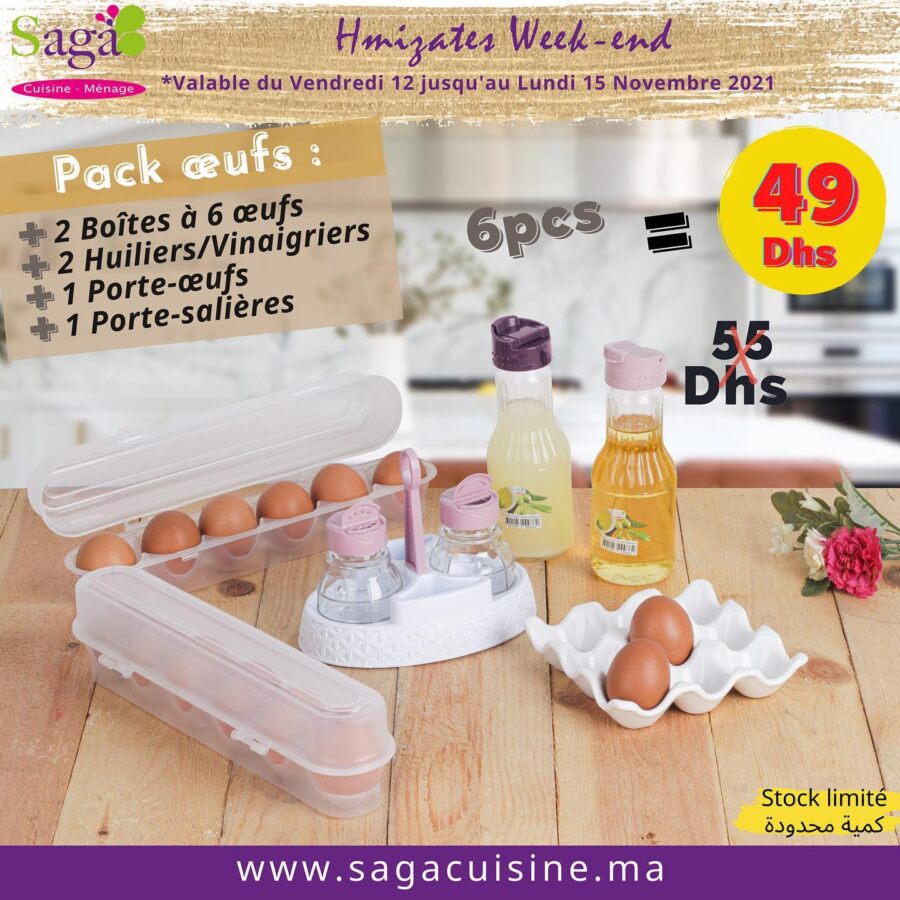 Catalogue du Week-end Saga Cuisine valable du 12 au 15 novembre 2021