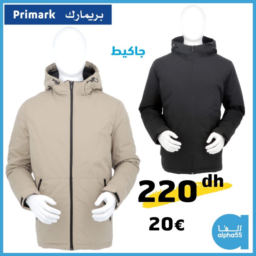 Offre d’hiver chez Alpha55 Jacket pour homme 220Dhs