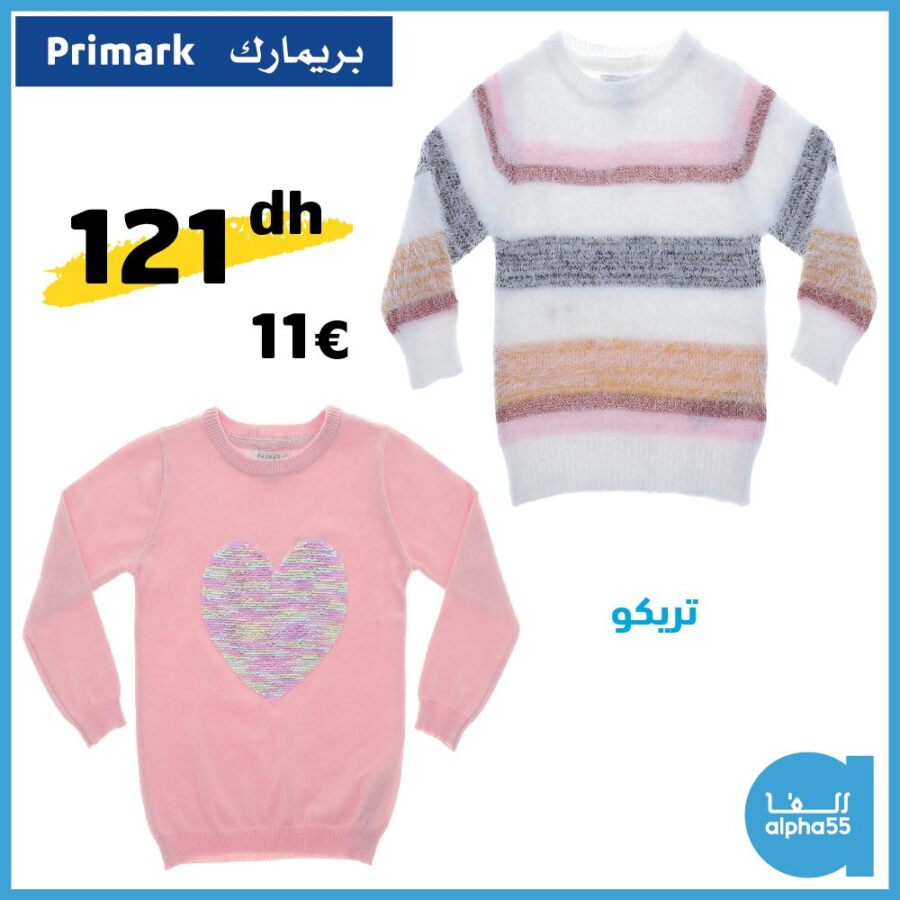 Offre d’hiver chez Alpha55 Tricots pour femme PRIMARK 121Dhs