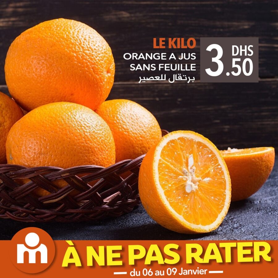 Offres du Week-end chez Marjane Market du 6 au 9 janvier 2022