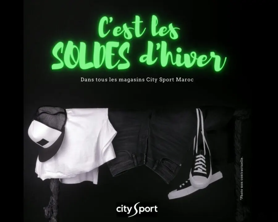 Soldes d'hiver chez City Sport Spécial du 27 Janvier au 27 février 2022