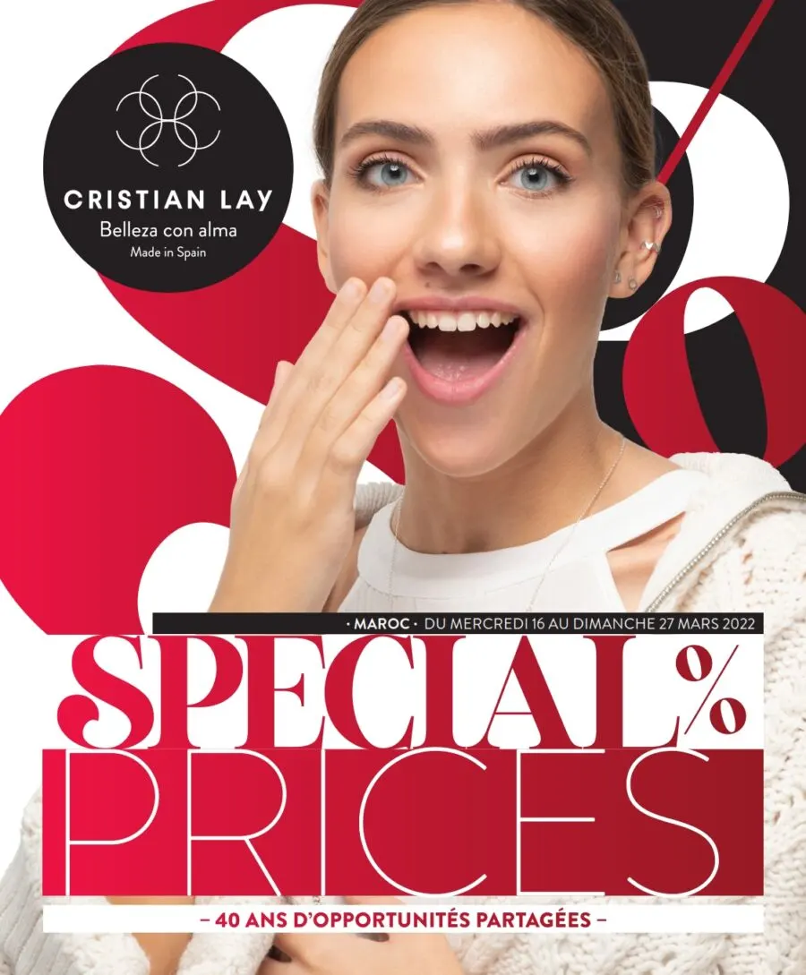 Catalogue Cristian Lay Maroc SPECIAL PRICES du 16 ai 27 mars 2022