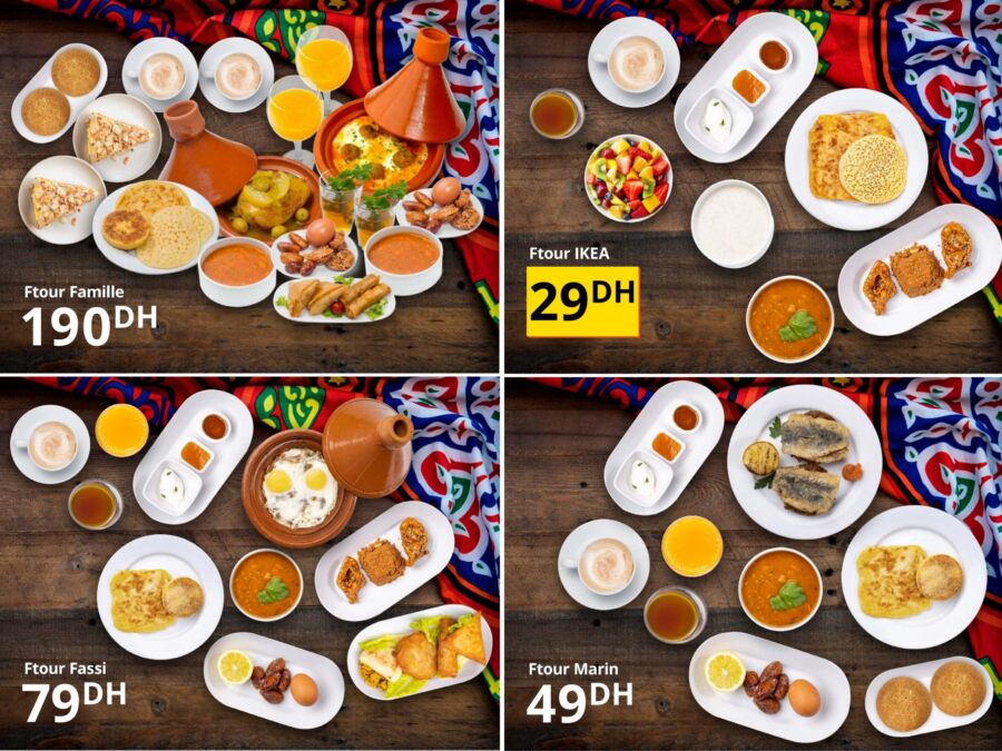 Catalogue Menu FTOUR Ramadan chez Ikea Maroc Divers CHHIWATE à partir de 29Dhs