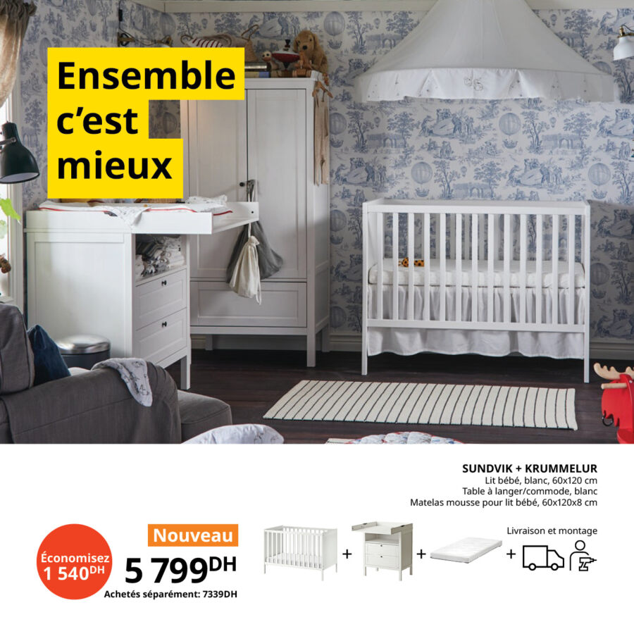 Soldes Ikea Maroc Lit Bebe Table A Langer Matelas Mousse