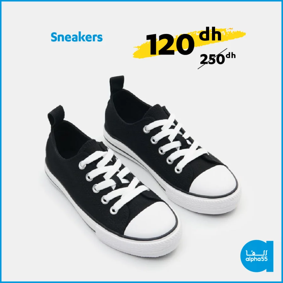 Offres عروض العيد chez Alpha55 Sneakers pour garçon 120Dhs au lieu de 250Dhs