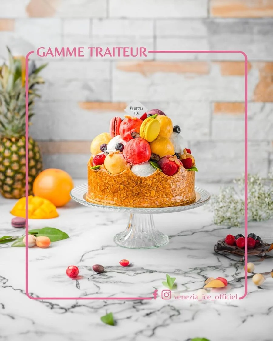 Gamme traiteur chez Venezia ICE pâtisseries glacées & plateaux raffinés