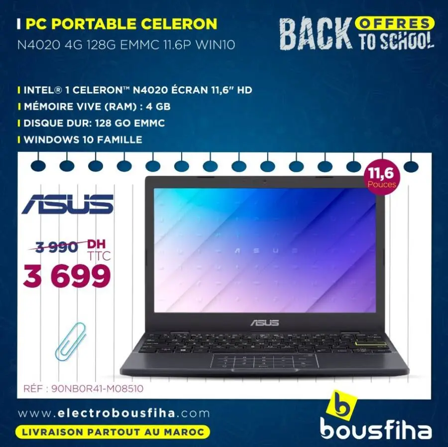 PC portable 11.6 pouces