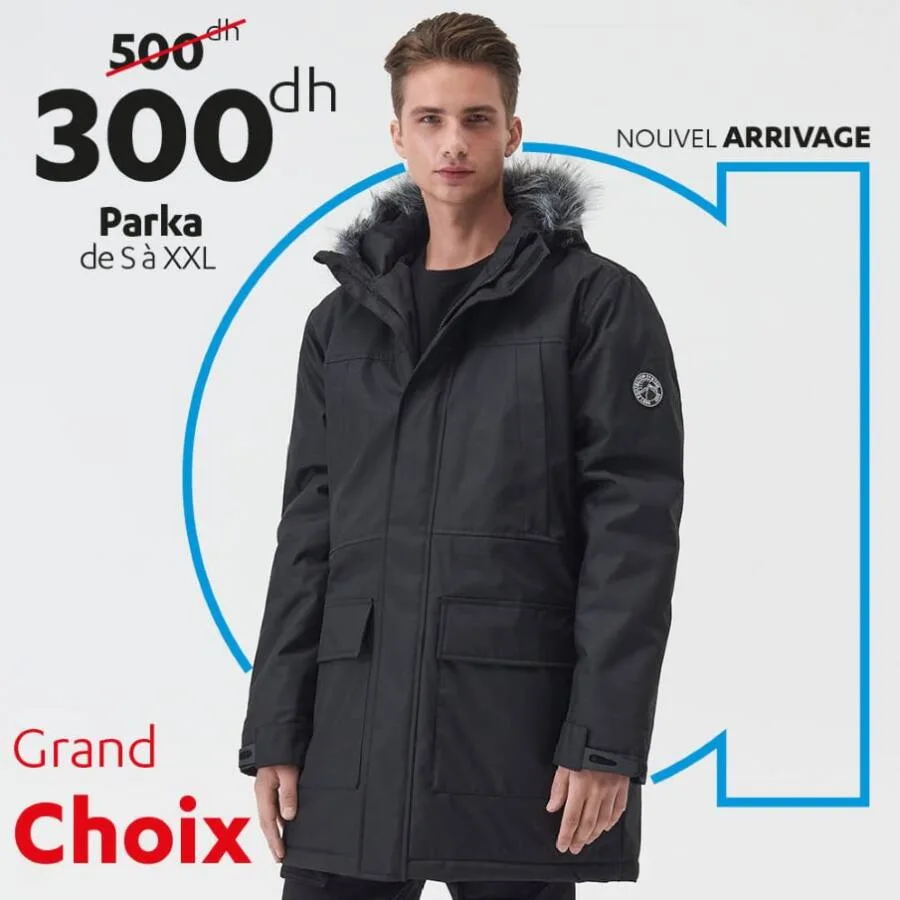 Parka discount automne homme