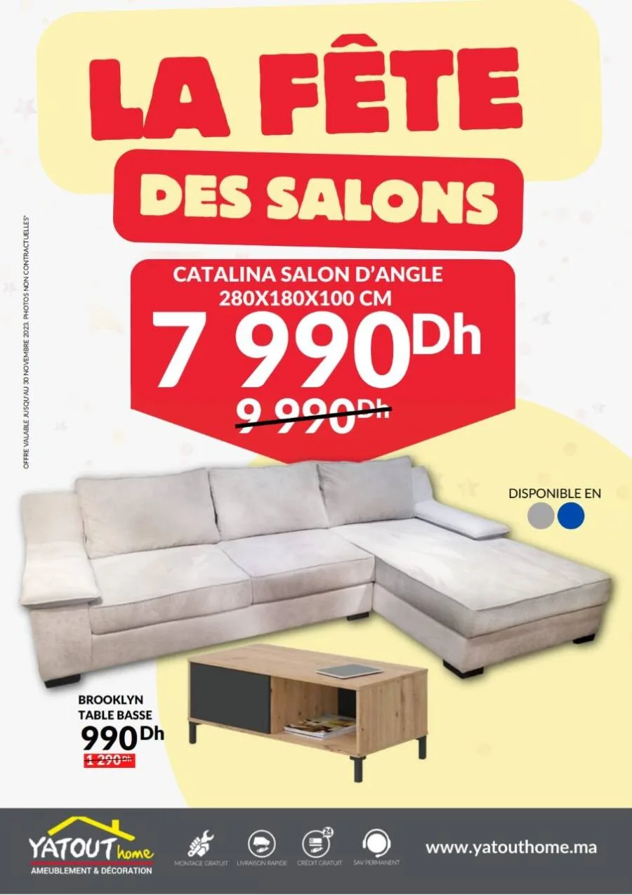 La fête des salons valable jusqu'au 30 novembre