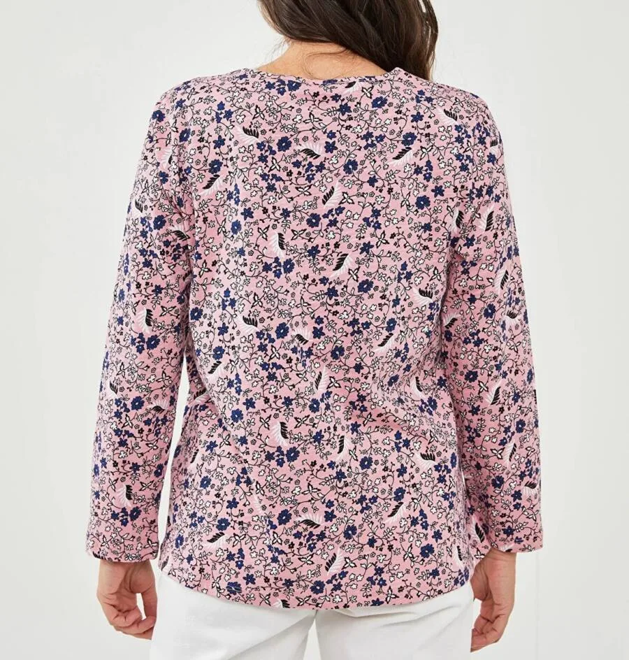 T-shirt IMPRIMÉ ROSE pour femme