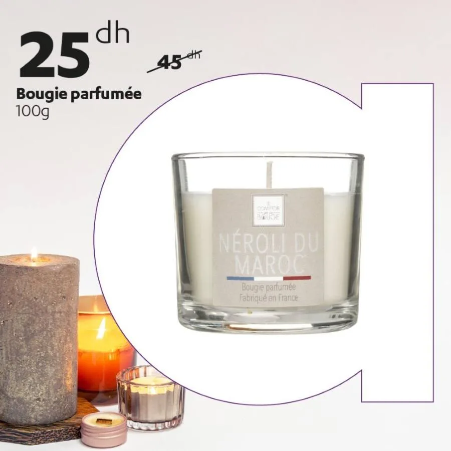 Bougie parfumée 100g