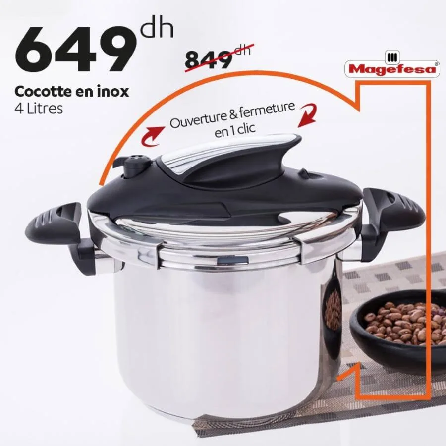 Cocotte en inox 4 litres MAGEFESA