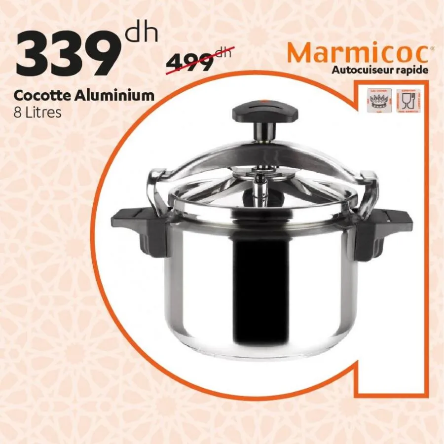 Cocotte aluminium 8 litres MARMICOC