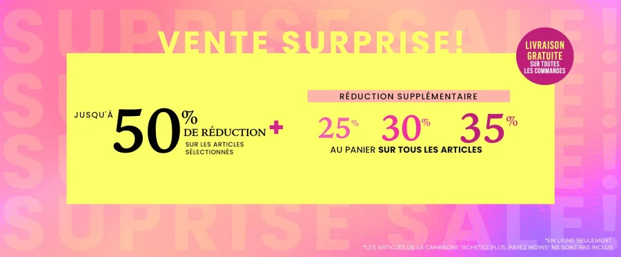 Vente surprise en ligne seulement chez LC Waikiki Maroc