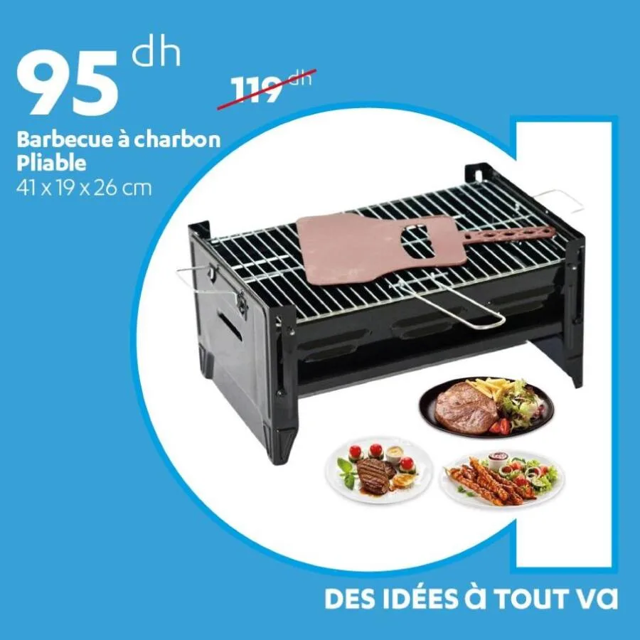 Barbecue à charbon pliable