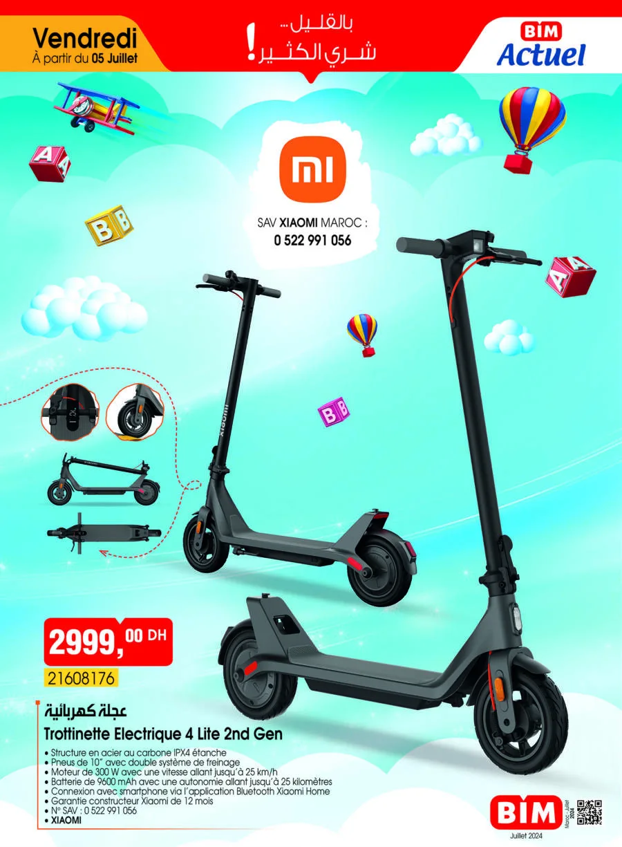 Flyer Bim Maroc Spécial Trottinette XIAOMI 4 LITE 2nd Gen