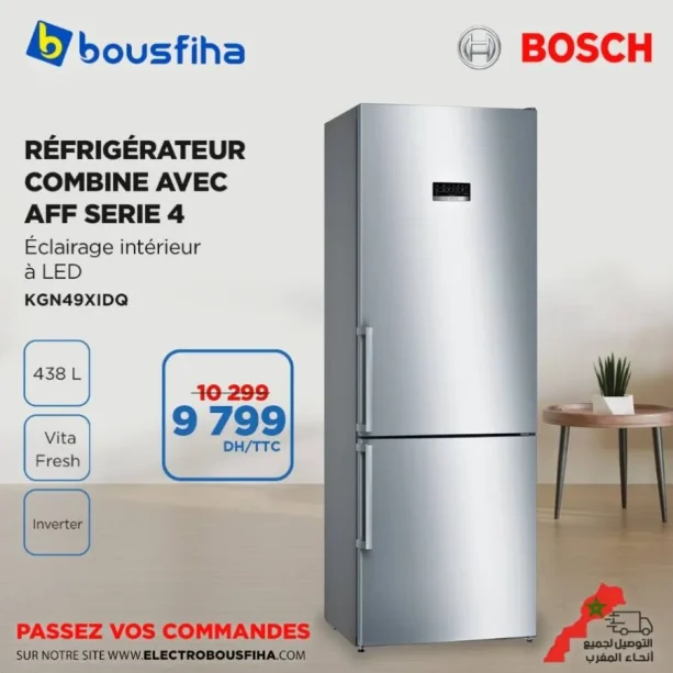 Réfrigérateur combiné avec afficheur BOSCH