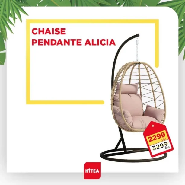 آخر يوم عروض الصيف chez Kitea Chaise pendante ALICIA