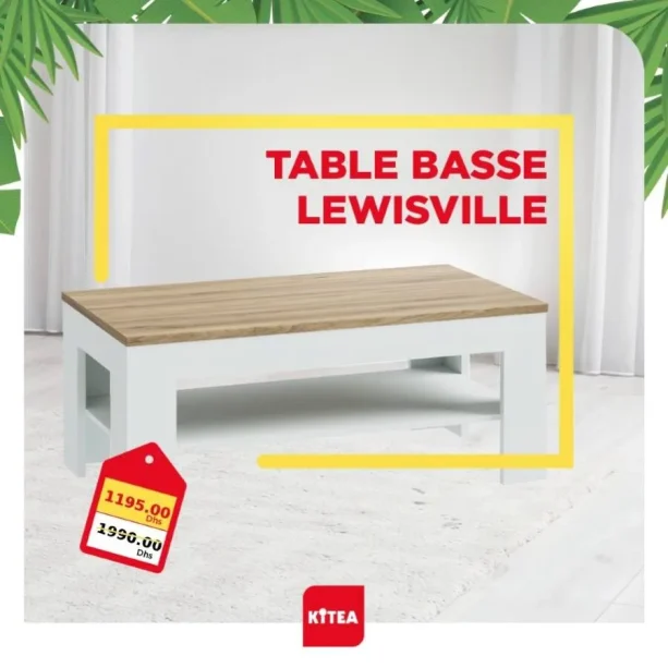 آخر يوم عروض الصيف chez Kitea Table basse LEWISVILLE