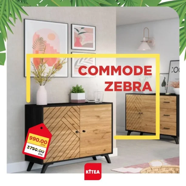 Offres soldées chez Kitea Commode ZEBRA