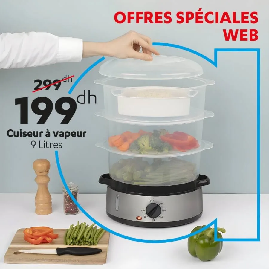 Offres Spéciales Web chez Alpha55 Cuiseur à vapeur