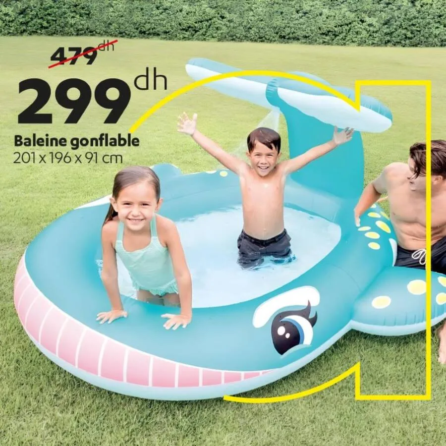 Offres d'été عروض الصيف chez Alpha55 Baleine gonflable pour enfants