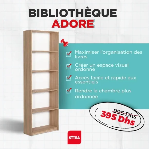 Bibliothèque ADORE 5 rangements