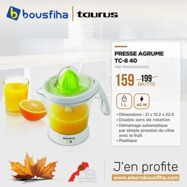 Presse agrume 1 litre TC-8 40 TAURUS