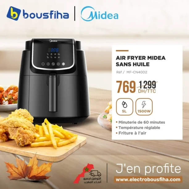 Air Fryer Sans huile MIDEA 5 litres