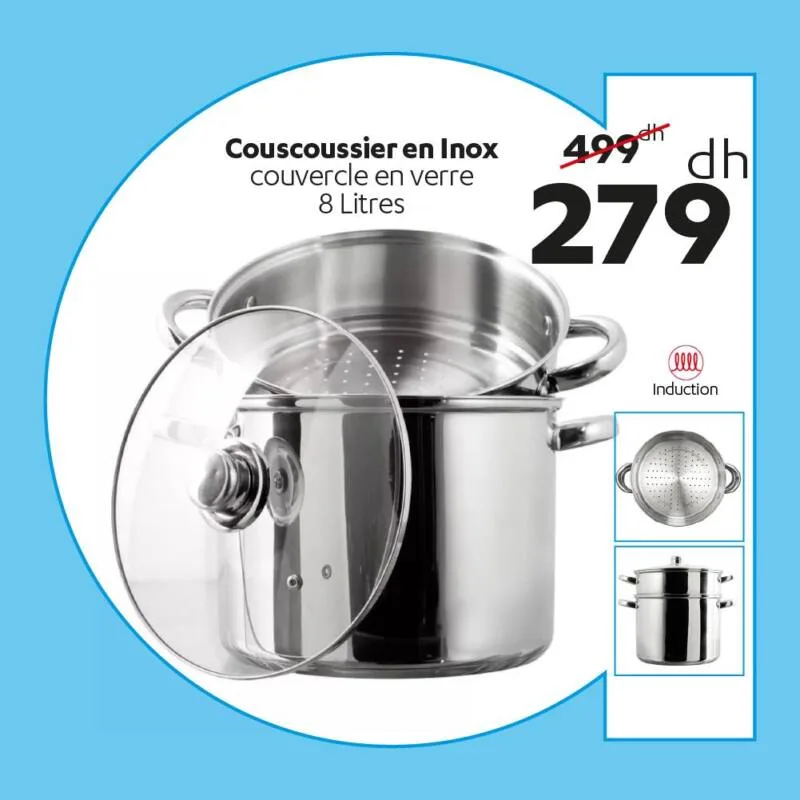 Cocotte en aluminium 6 litres MARMIMOC