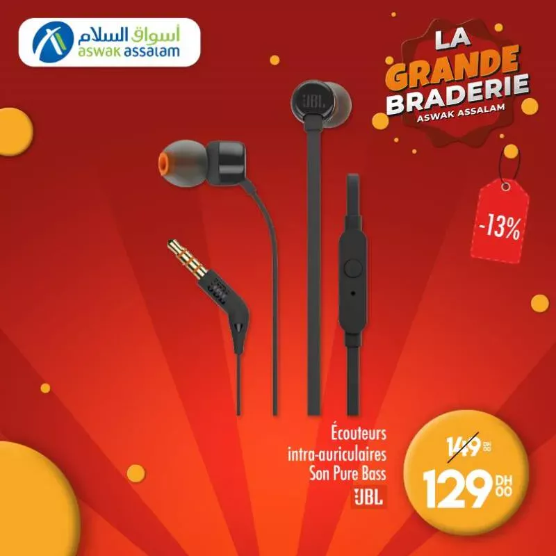 Ecouteurs intra-auriculaires Son Pure Bass JBL