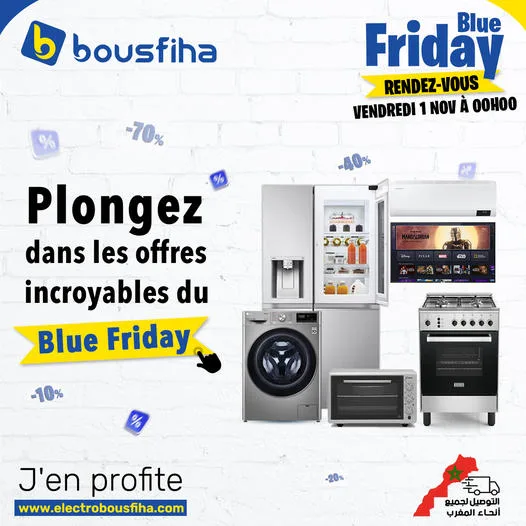 Les offres Bleu Friday de Electro Bousfiha