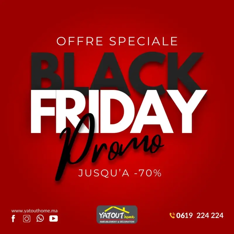 Offres Spéciales Black Friday chez Yatout Home