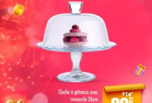 Cloche à gâteaux avec couvercle 26cm