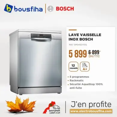 Lave vaisselle BOSCH en inox 12couv