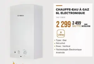 Electro Chauffe-eau à gaz 6 litres BOSCH