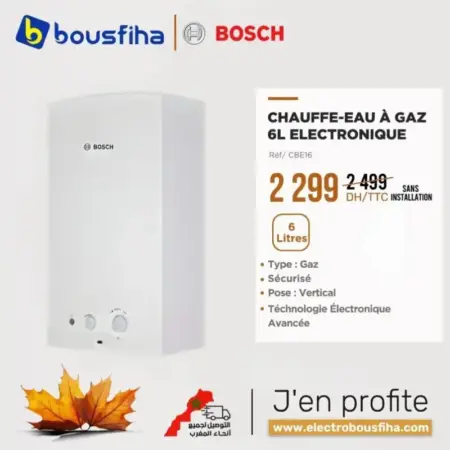 Electro Chauffe-eau à gaz 6 litres BOSCH