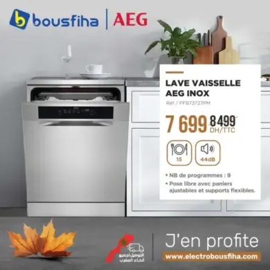 Lave vaisselle AEG en inox 15couv