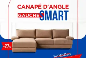 Canapé d'angle gauche SMART