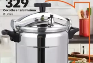 Cocotte en aluminium 8 litres