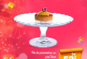 Plat de présentation sur pied 26cm