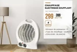 Chauffage électrique soufflant KING D'HOME