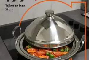 Tajine en inox 34cm